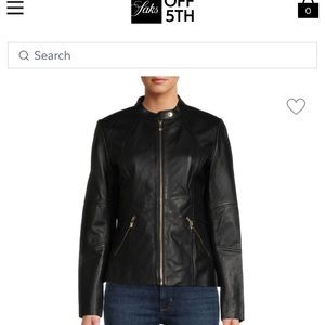 Karl Lagerfeld leather motorcycle jacket- brand new